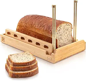 DITTO 2.0 Bamboo Bread Slicer – Adjustable