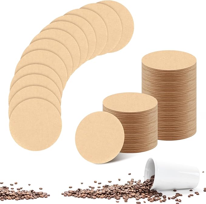 Unbleached Round Coffee Filter Papers – 400 PCS