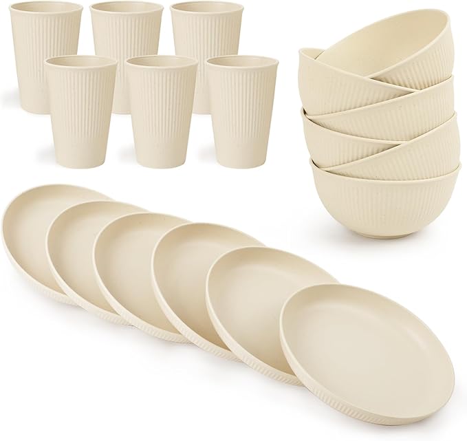 Wheat Straw Dinnerware Set