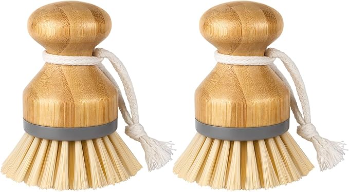 Bamboo Palm Scrub Brush – 2 Pack