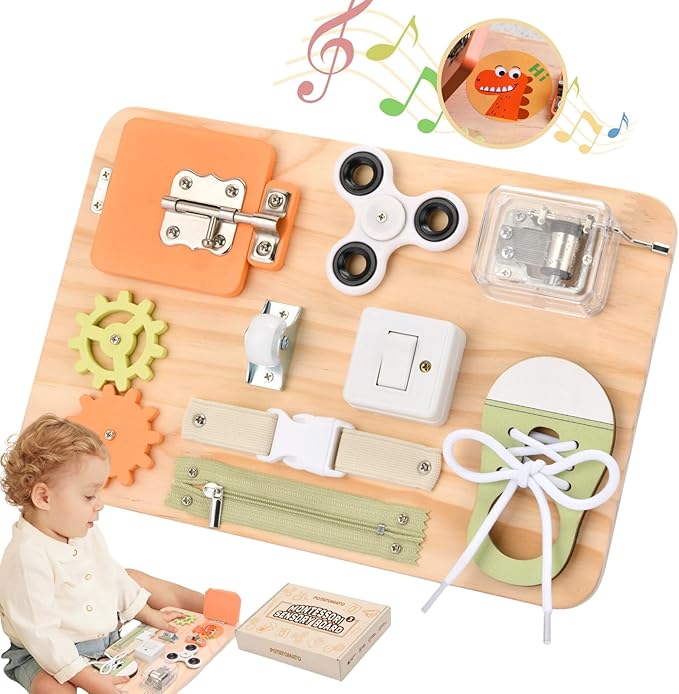Montessori Busy Board for Toddlers