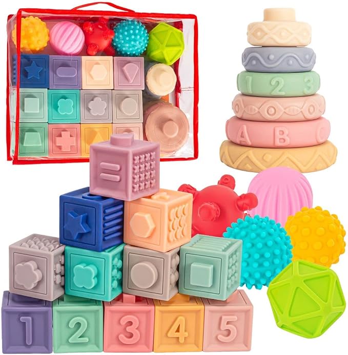 SpringFlower 3-in-1 Montessori Baby Toys
