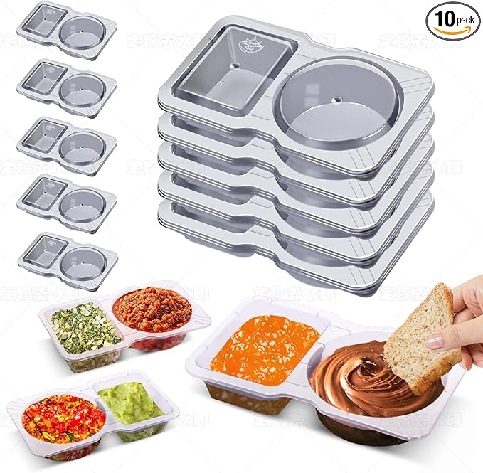 Double Compartment Condiment Containers